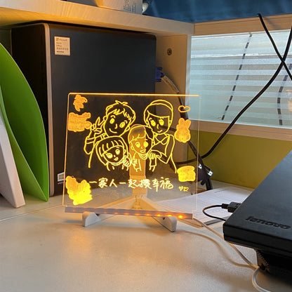 Creative Rewritable Acrylic LED Message Board